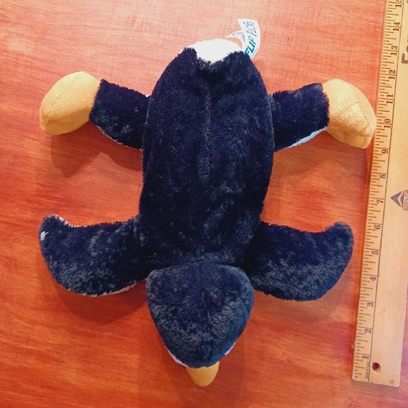 Mary Meyer Flip Flops Perry  Penguin 12" Floppy Bean Bag Plush  With Big Feet - Picture 5 of 7